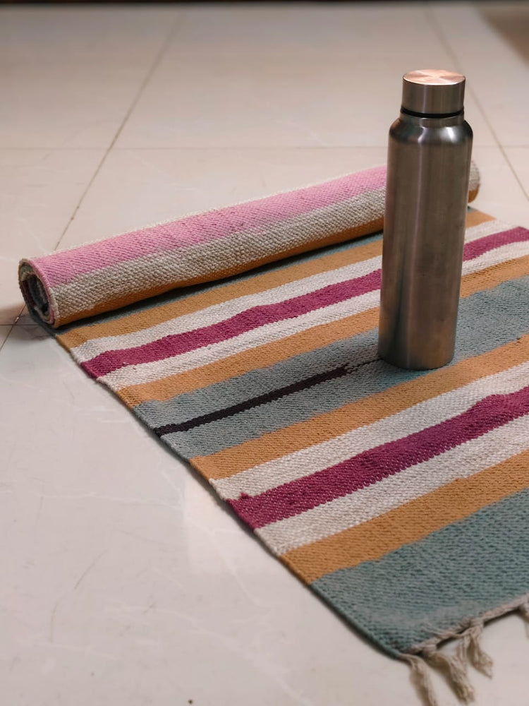 Pure Cotton Yoga Mats, 2 x 6 ft