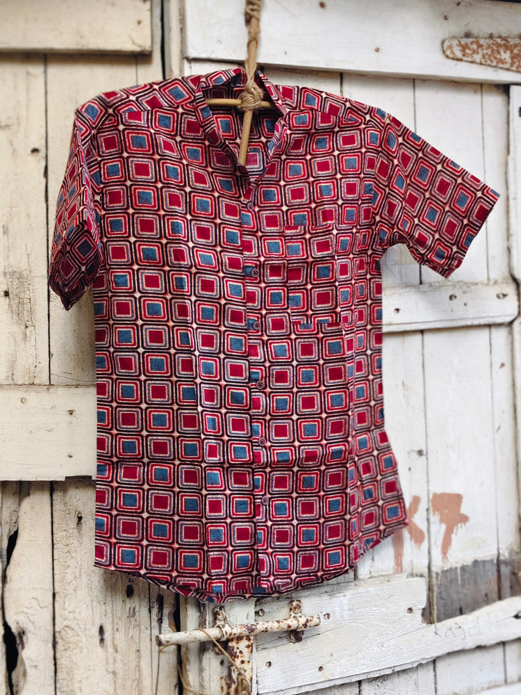 Handcrafted Block Print Cotton Shirt for Men