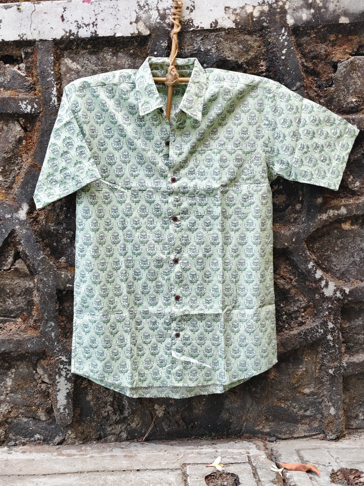 Handcrafted Block Print Cotton Shirt for Men