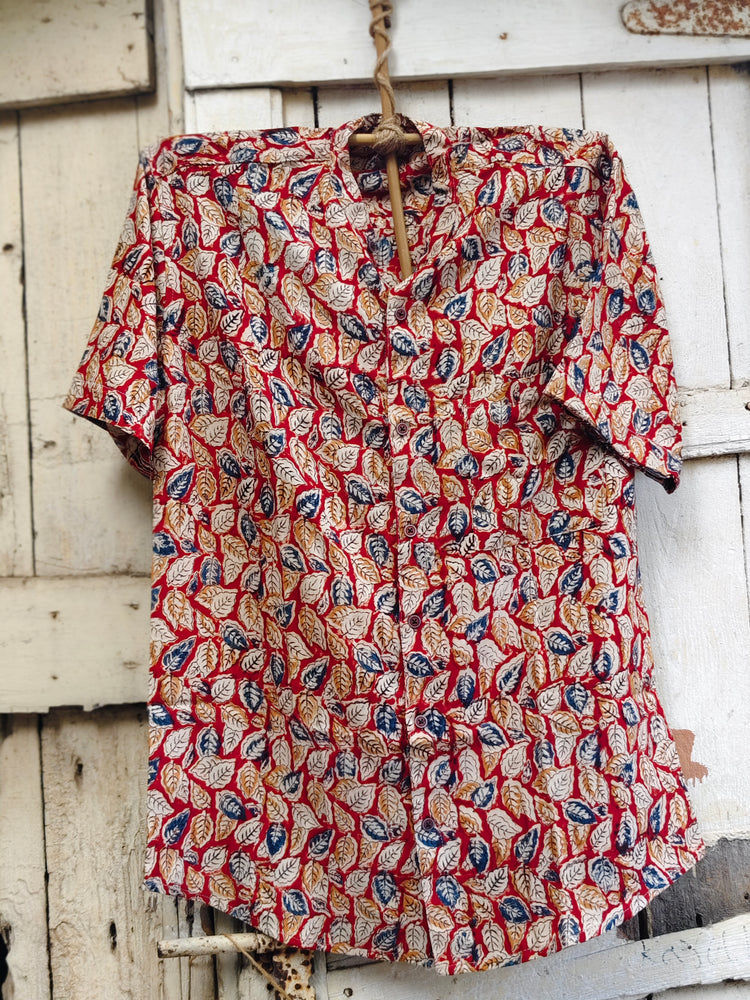 Handcrafted Kalamkari Cotton Shirt for Men