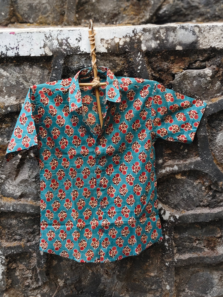 Handcrafted Block Print Cotton Shirt for Men