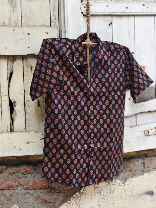 Handcrafted Block Print Cotton Shirt for Men