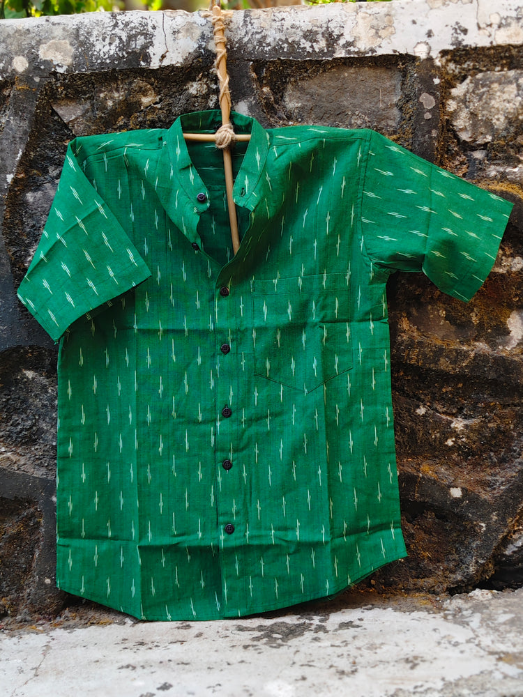 Handcrafted Ikat Cotton Shirt for Men