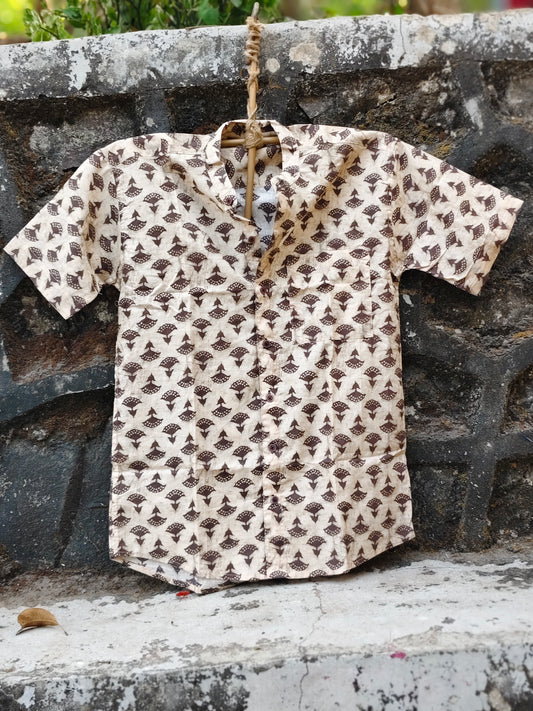 Handcrafted Block Print Cotton Shirt for Men