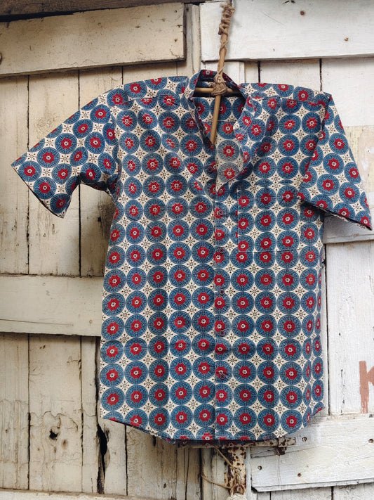 Handcrafted Block Print Cotton Shirt for Men